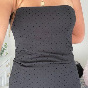 Vintage Robin Jordan Black midi dress